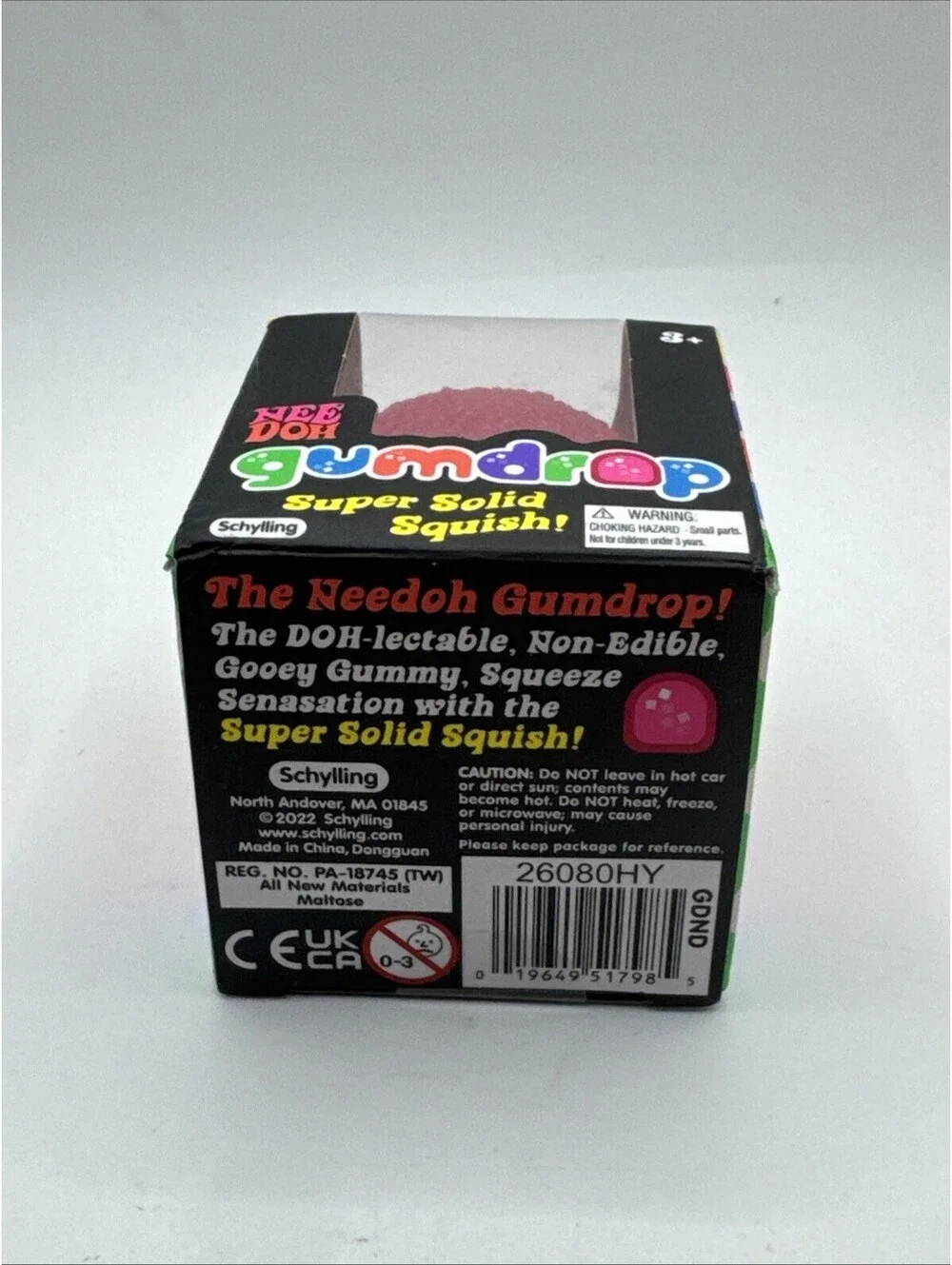 Schylling NeeDoh Gumdrop Pink 2.5